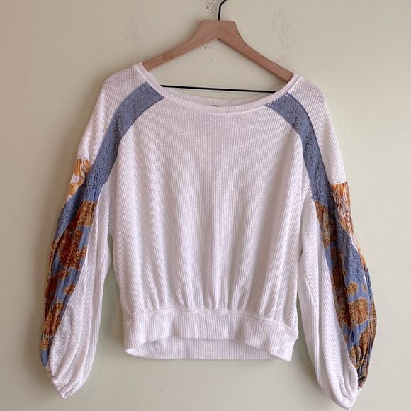Free People Casual Clash Thermal Top - Picture 3 of 7